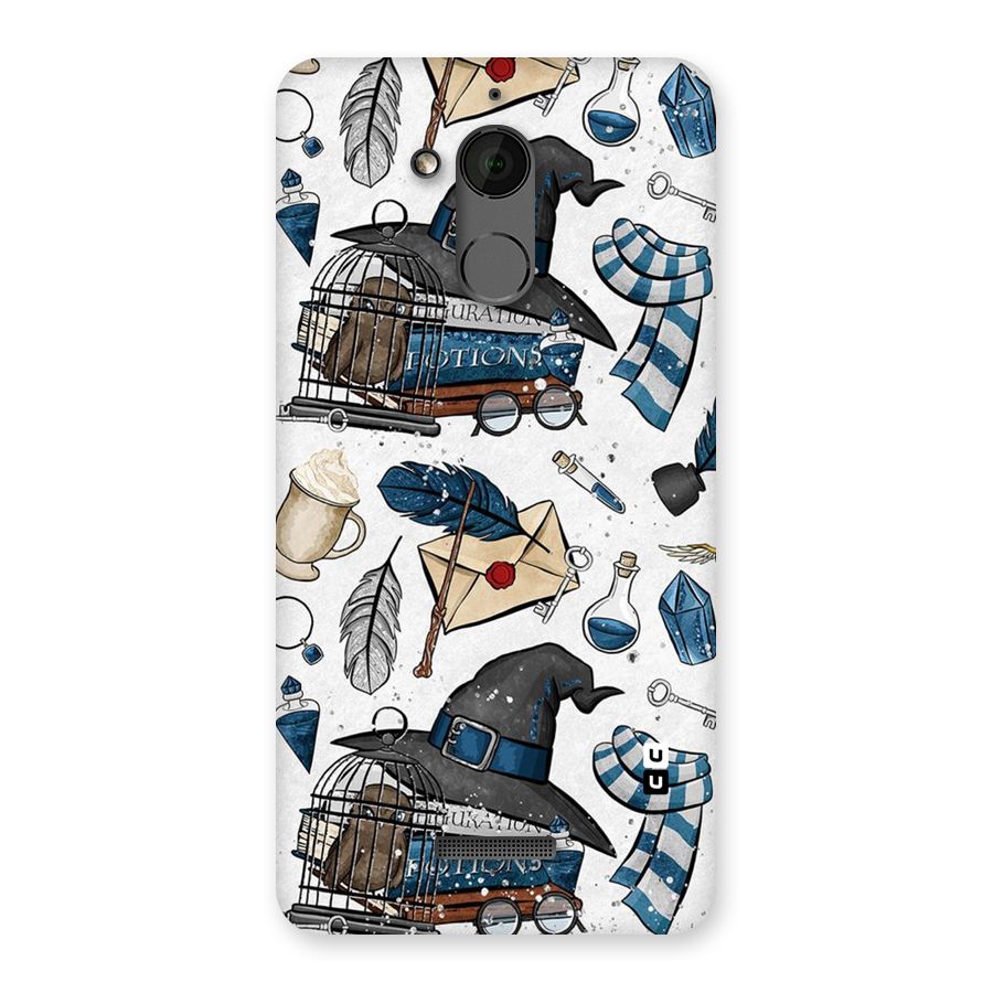 Blue Feather Hat Design Back Case for Coolpad Note 5