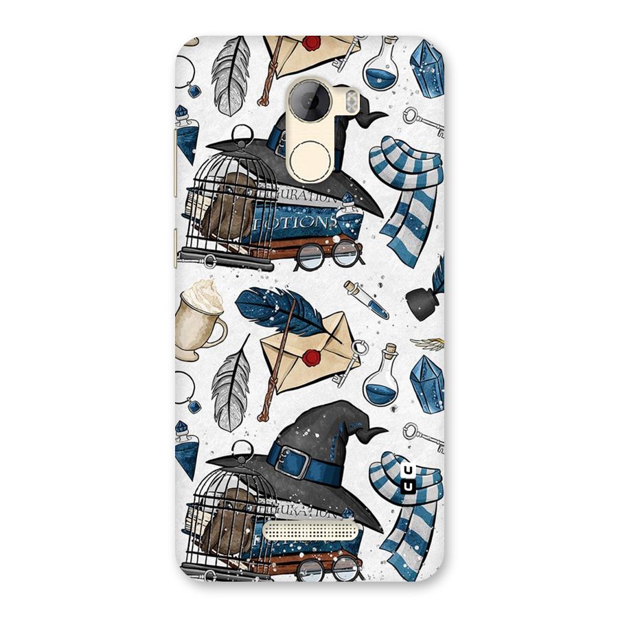 Blue Feather Hat Design Back Case for Gionee A1 LIte