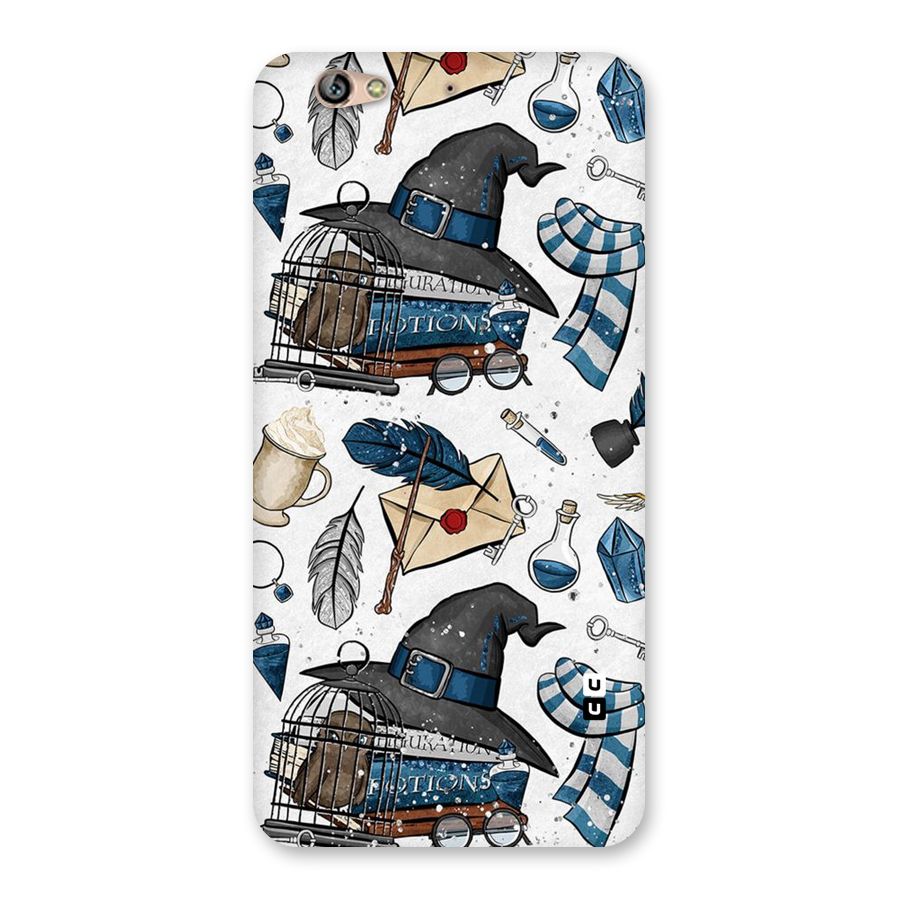 Blue Feather Hat Design Back Case for Gionee S6