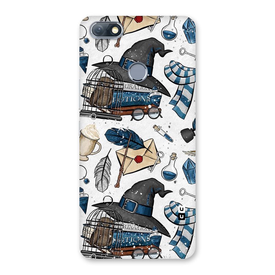 Blue Feather Hat Design Back Case for Infinix Note 5
