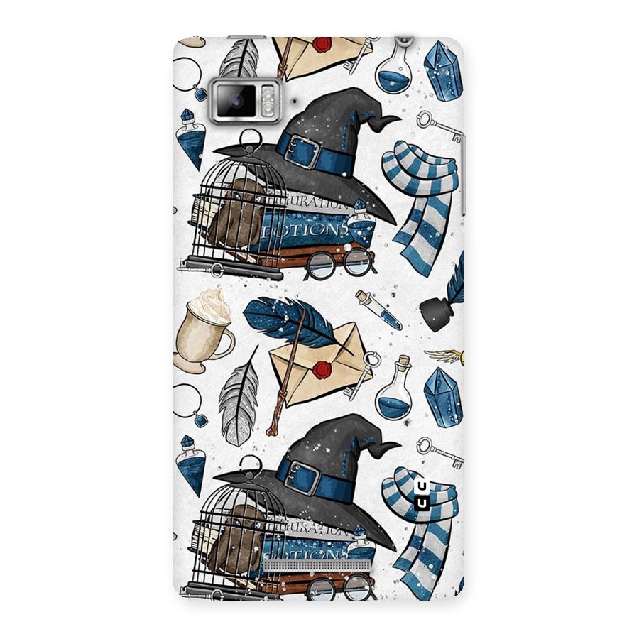 Blue Feather Hat Design Back Case for Lenovo Vibe Z K910