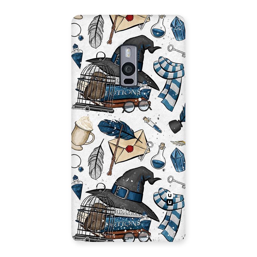 Blue Feather Hat Design Back Case for OnePlus Two