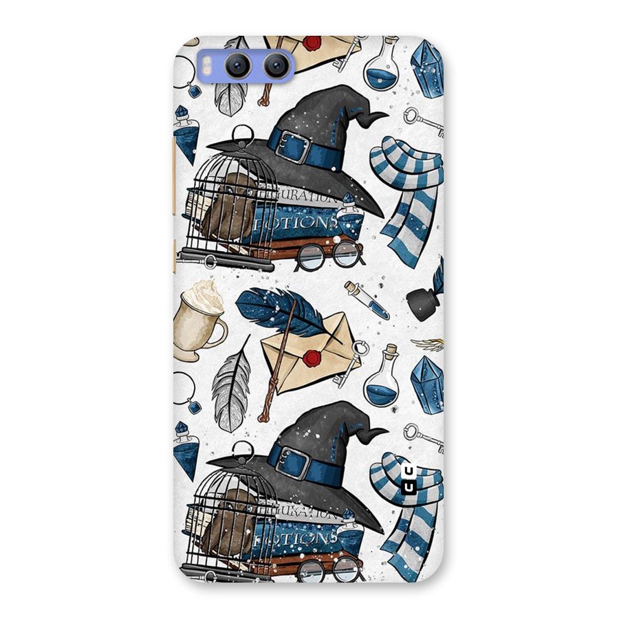 Blue Feather Hat Design Back Case for Xiaomi Mi 6