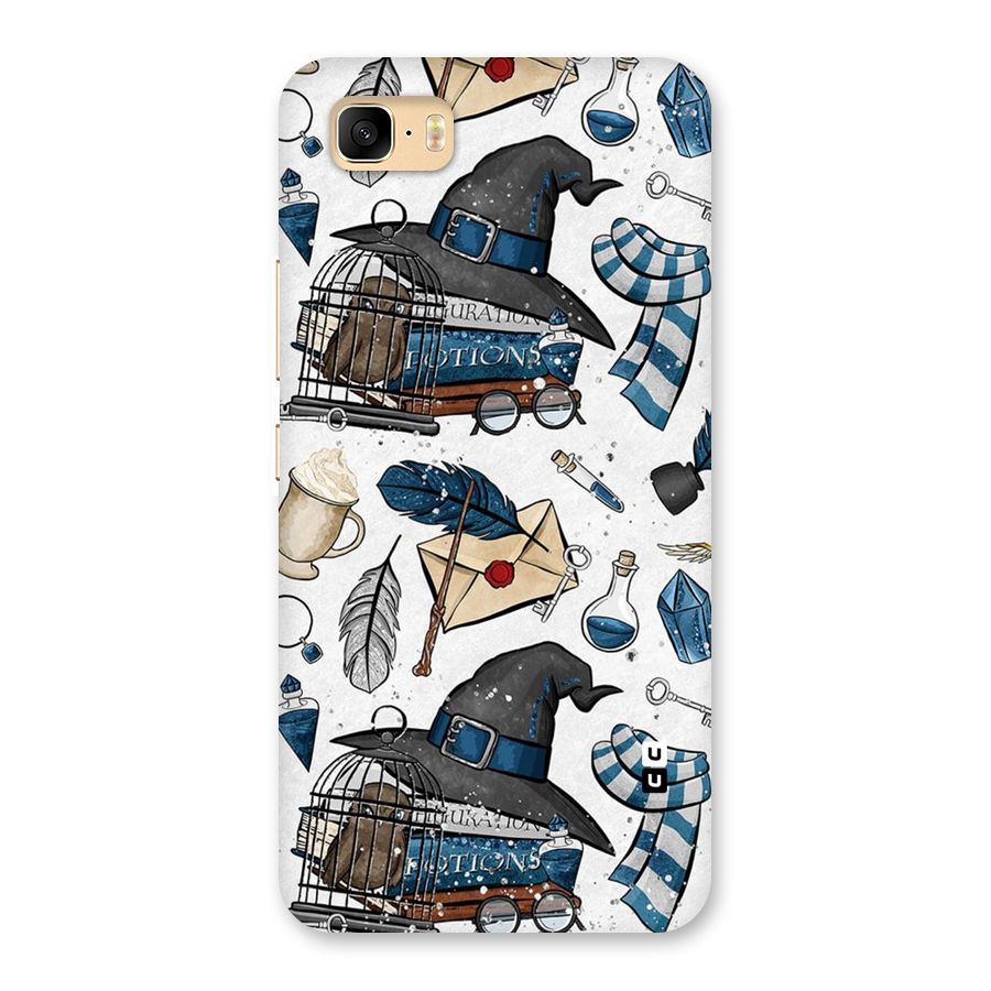 Blue Feather Hat Design Back Case for Zenfone 3s Max