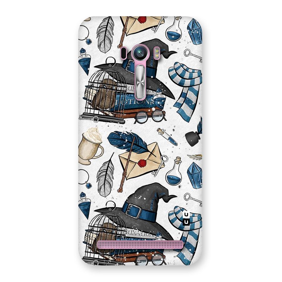 Blue Feather Hat Design Back Case for Zenfone Selfie