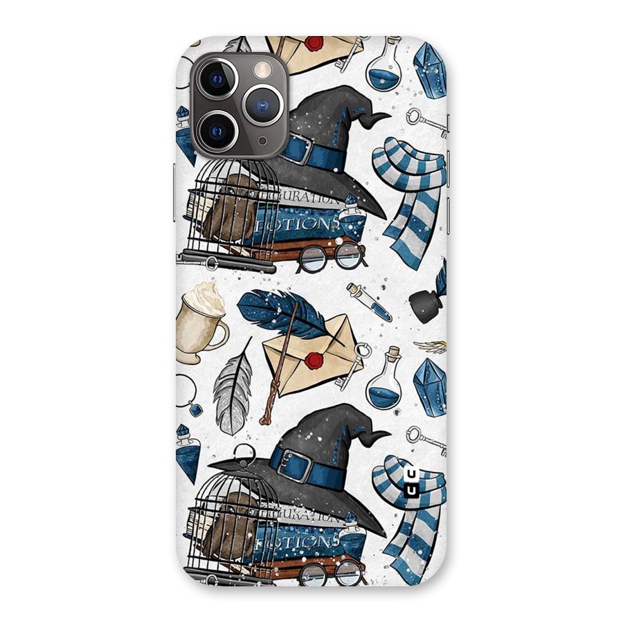 Blue Feather Hat Design Back Case for iPhone 11 Pro Max
