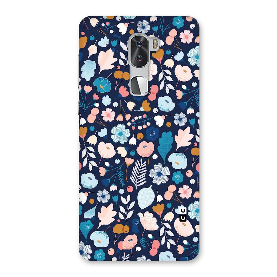 Blue Floral Back Case for Coolpad Cool 1