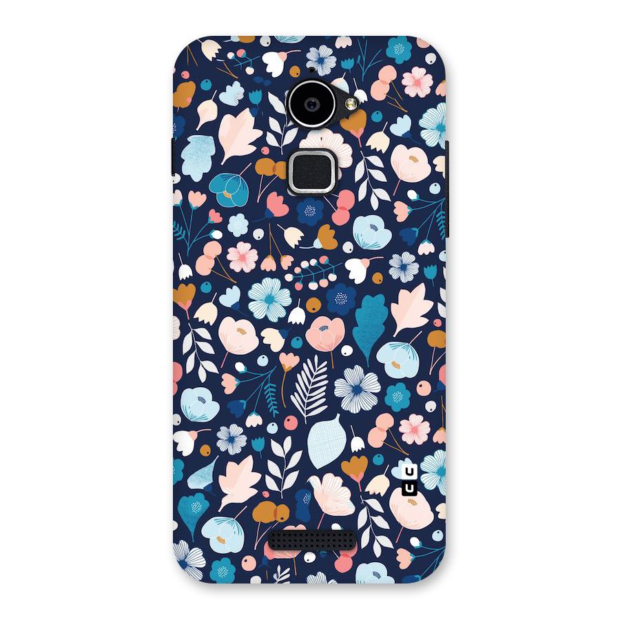 Blue Floral Back Case for Coolpad Note 3 Lite