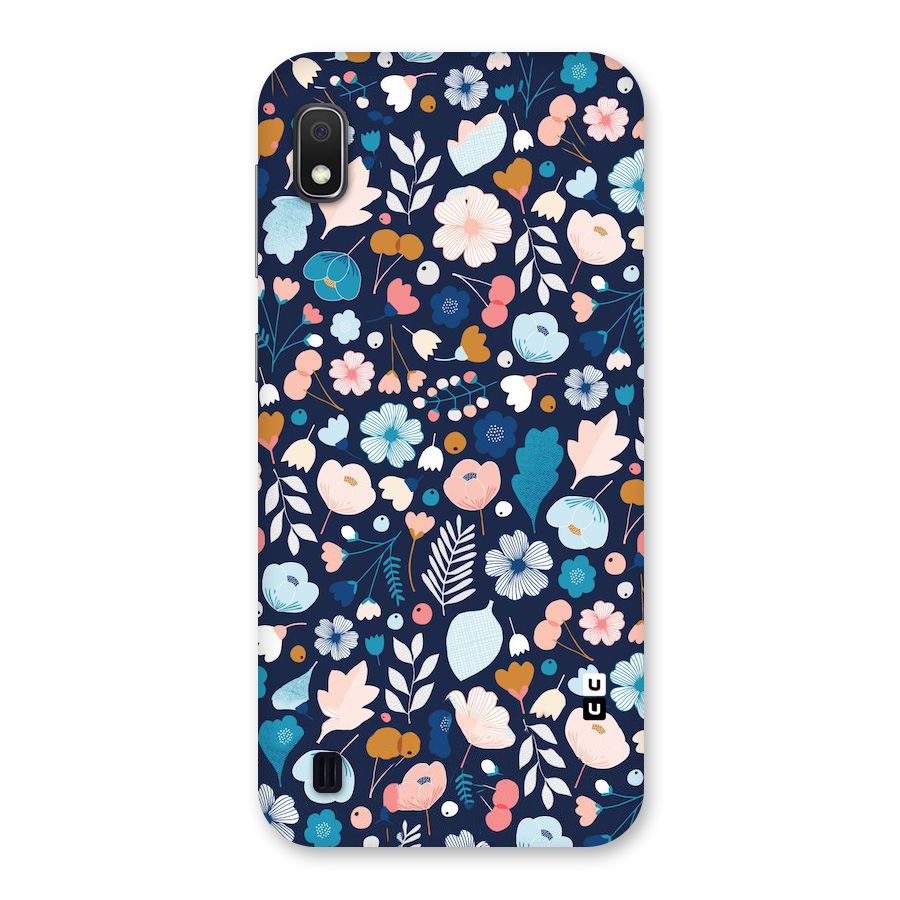 Blue Floral Back Case for Galaxy A10