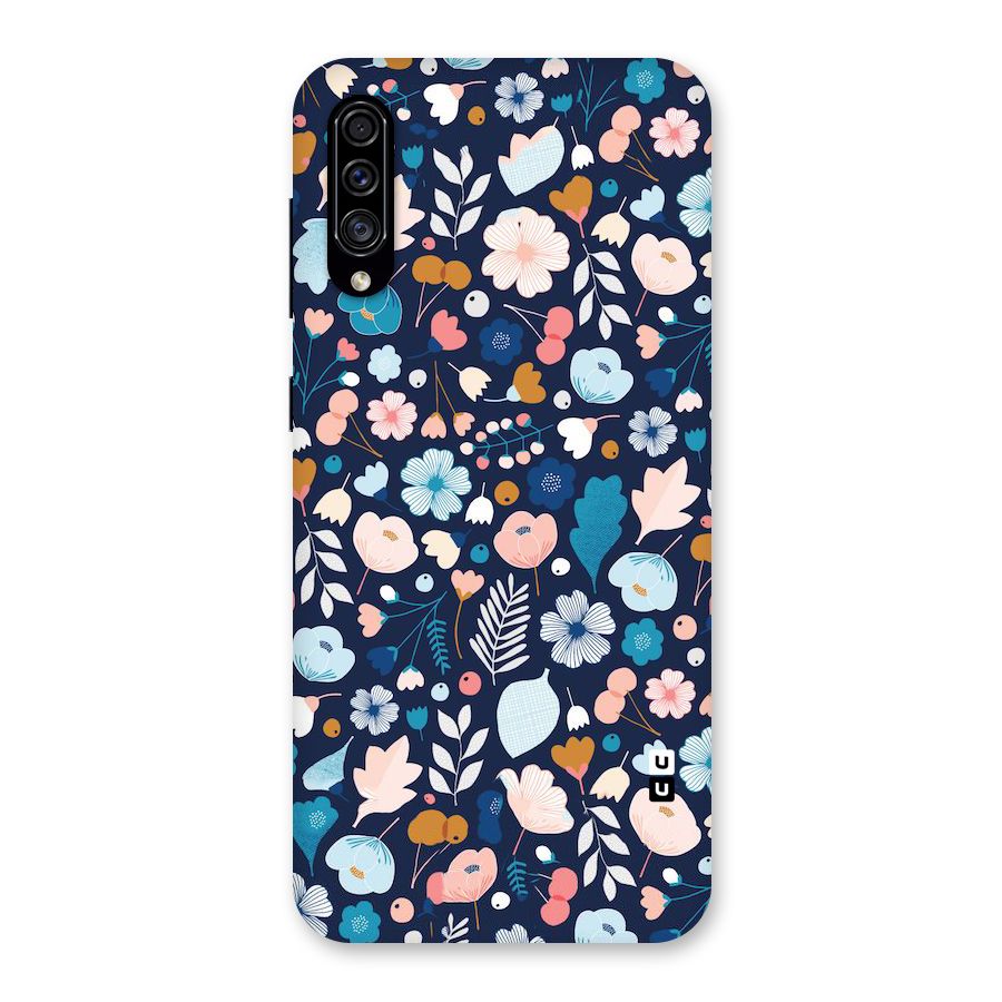 Blue Floral Back Case for Galaxy A30s