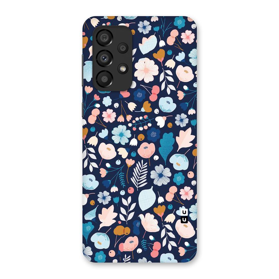 Blue Floral Back Case for Galaxy A33 5G