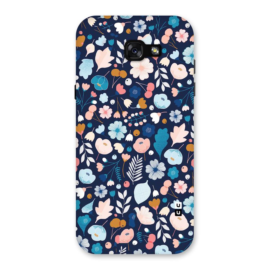 Blue Floral Back Case for Galaxy A7 (2017)