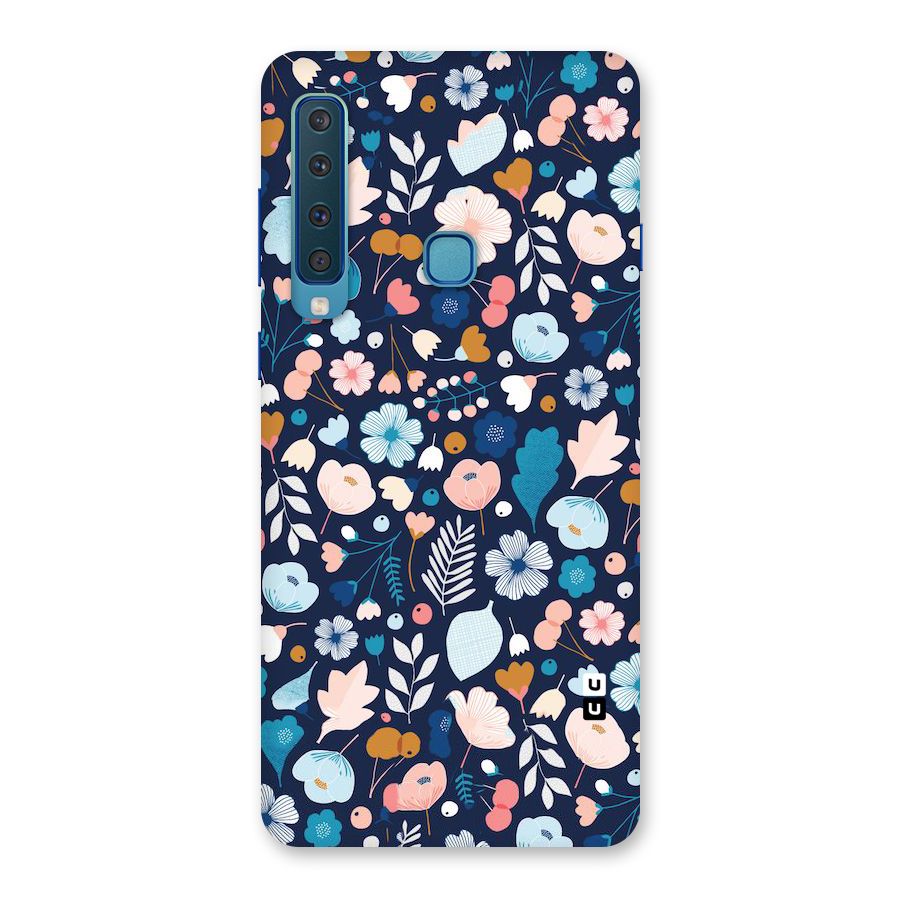 Blue Floral Back Case for Galaxy A9 (2018)