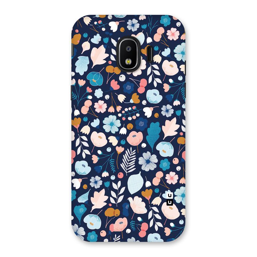 Blue Floral Back Case for Galaxy J2 Pro 2018