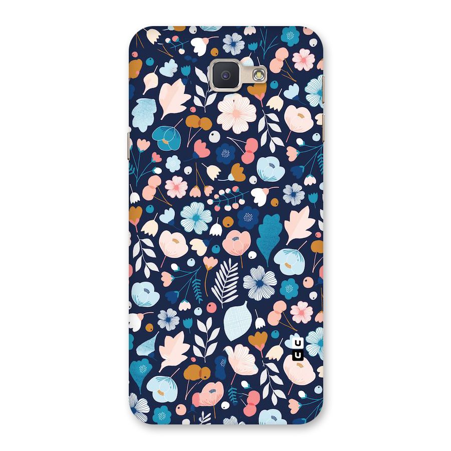 Blue Floral Back Case for Galaxy J5 Prime