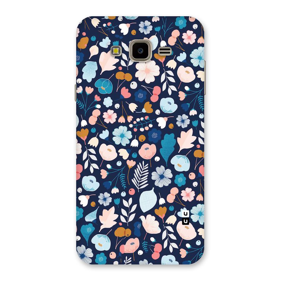 Blue Floral Back Case for Galaxy J7 Nxt