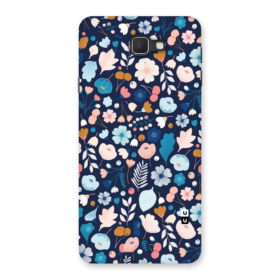 Blue Floral Back Case for Galaxy On7 2016