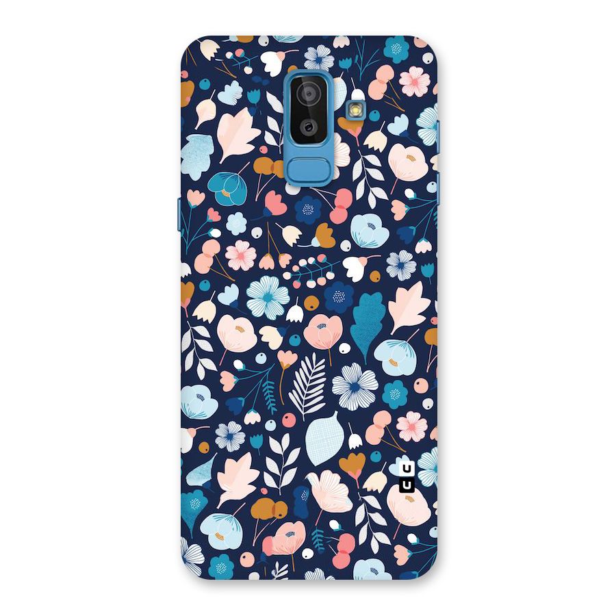 Blue Floral Back Case for Galaxy On8 (2018)