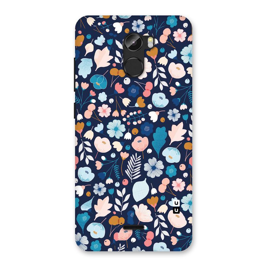 Blue Floral Back Case for Gionee X1