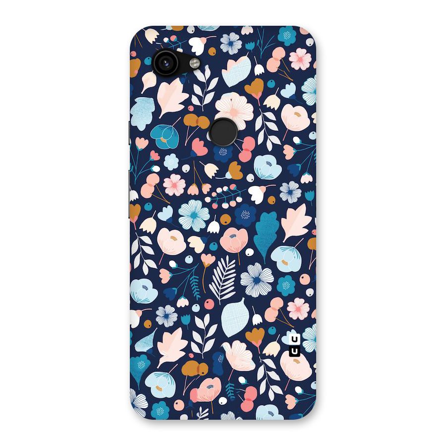 Blue Floral Back Case for Google Pixel 3a XL