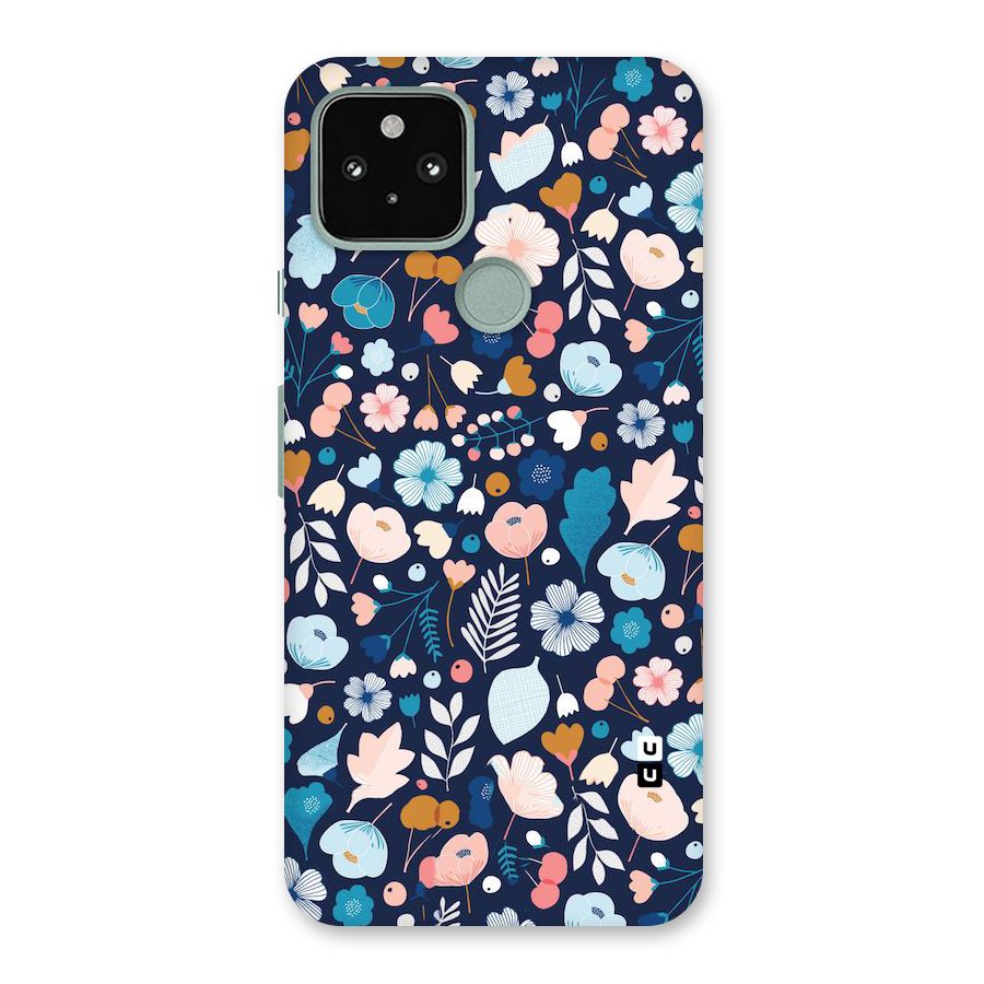 Blue Floral Back Case for Google Pixel 5