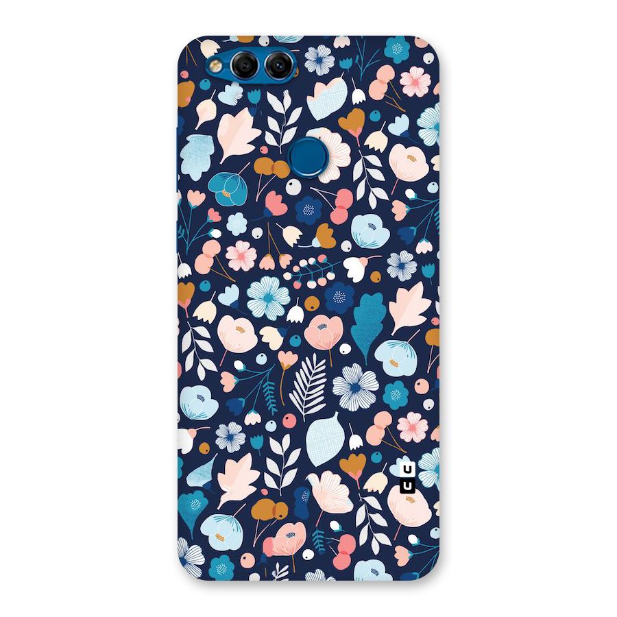 Blue Floral Back Case for Honor 7X