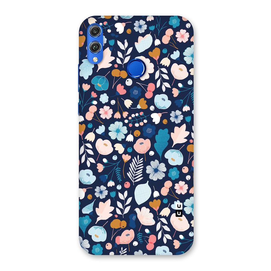 Blue Floral Back Case for Honor 8X