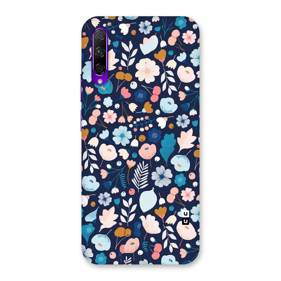 Blue Floral Back Case for Honor 9X Pro