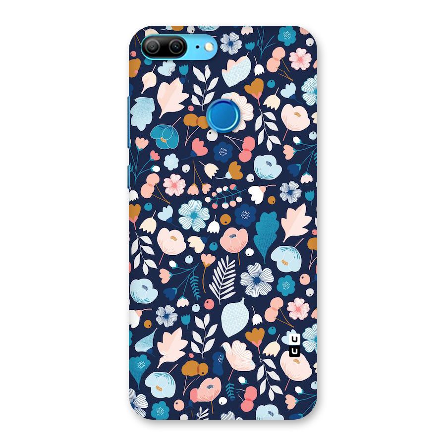 Blue Floral Back Case for Honor 9 Lite
