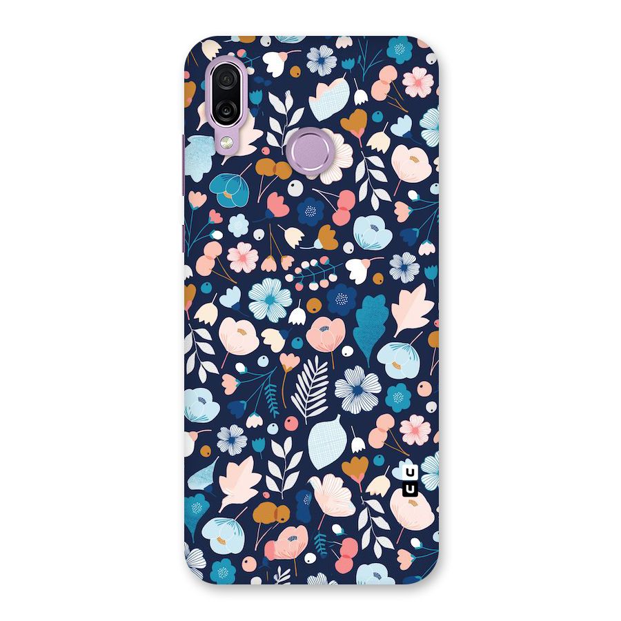 Blue Floral Back Case for Honor Play