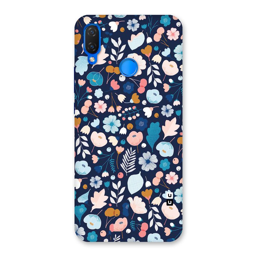 Blue Floral Back Case for Huawei P Smart+