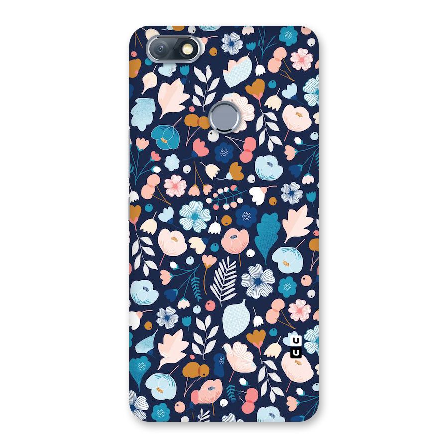 Blue Floral Back Case for Infinix Note 5