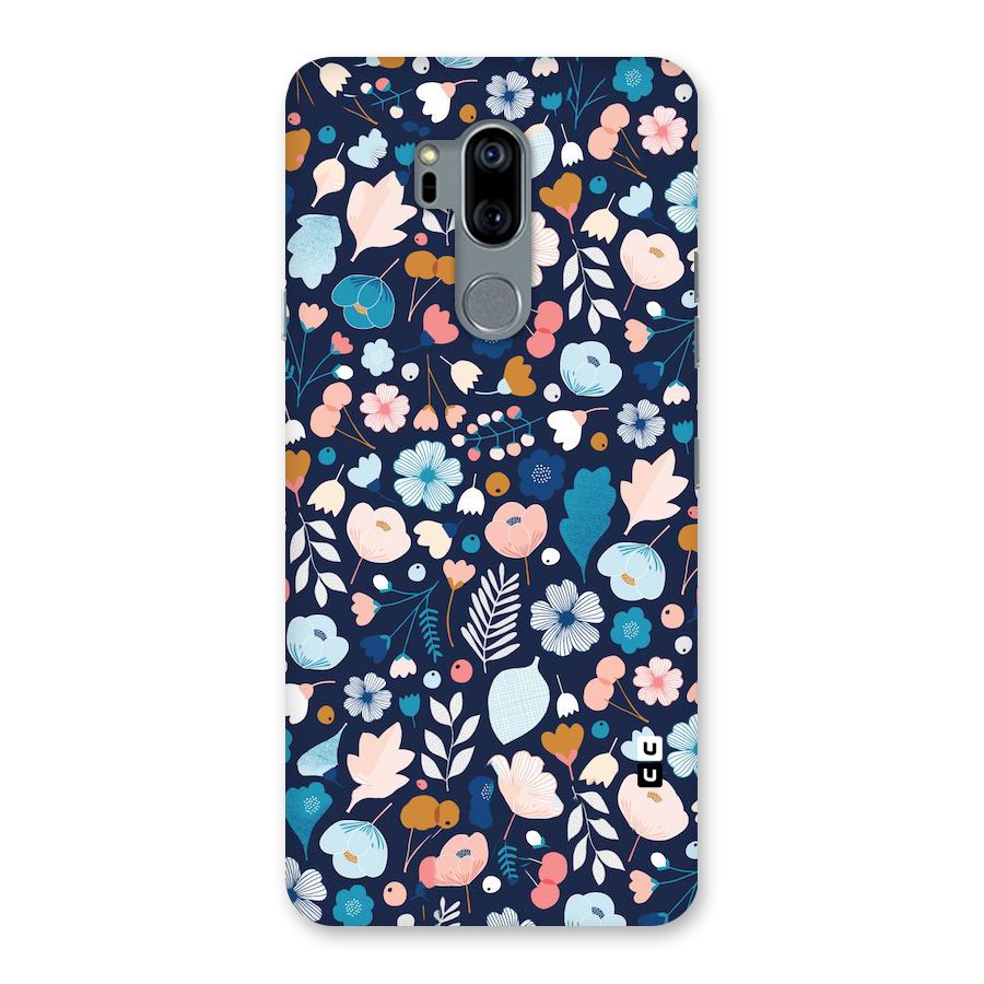 Blue Floral Back Case for LG G7