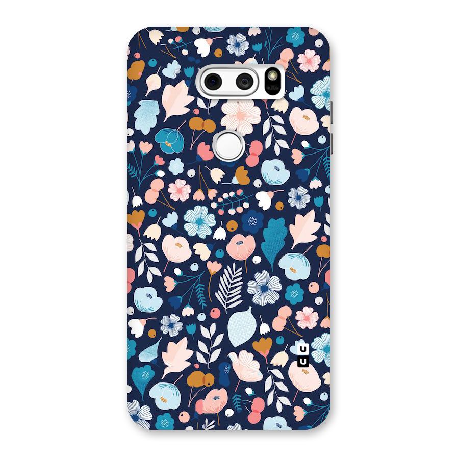 Blue Floral Back Case for LG V30