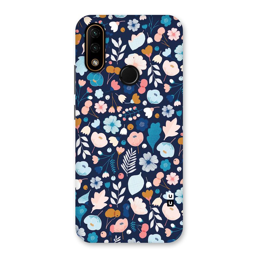 Blue Floral Back Case for Lenovo A6 Note