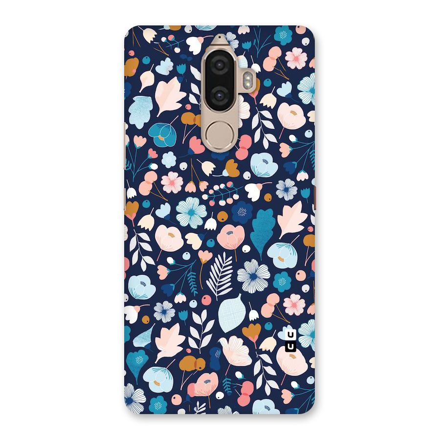 Blue Floral Back Case for Lenovo K8 Note