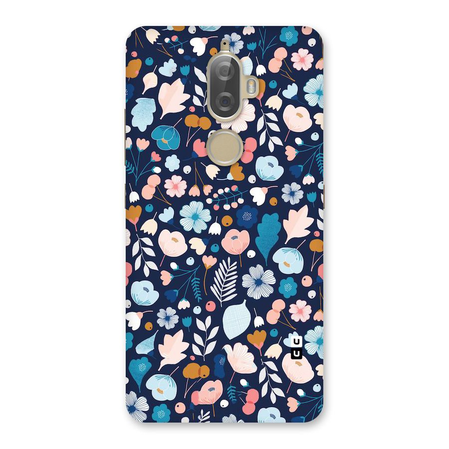 Blue Floral Back Case for Lenovo K8 Plus