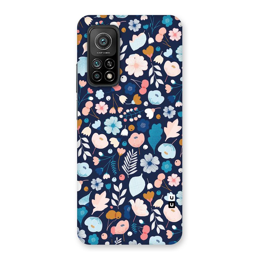 Blue Floral Back Case for Mi 10T Pro 5G