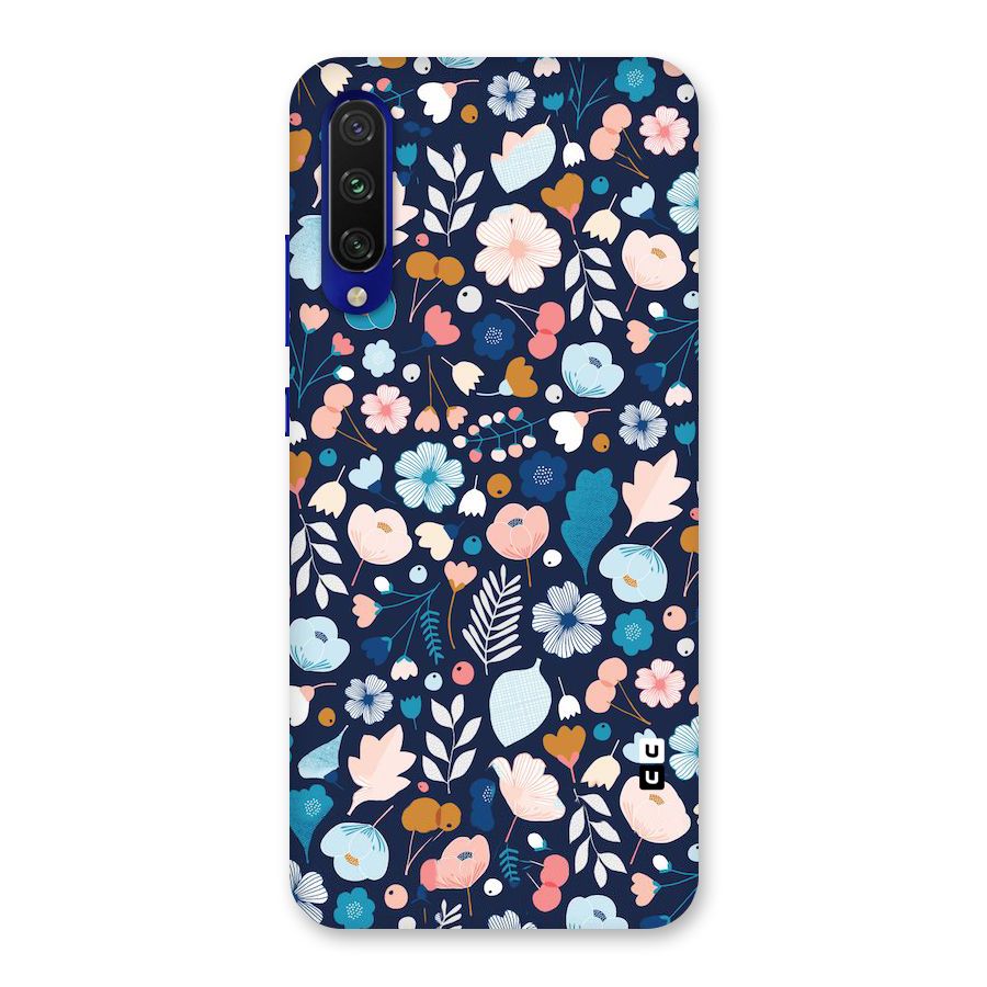 Blue Floral Back Case for Mi A3
