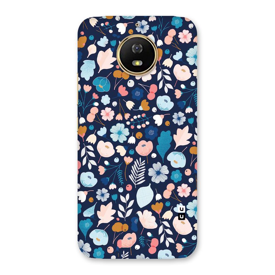 Blue Floral Back Case for Moto G5s