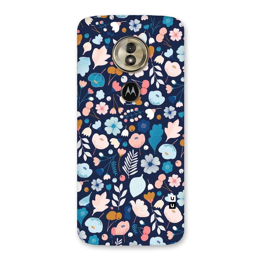 Blue Floral Back Case for Moto G6 Play
