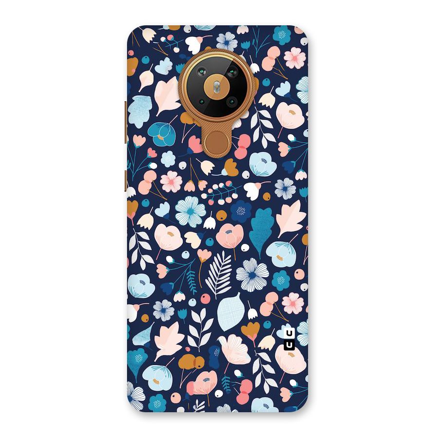 Blue Floral Back Case for Nokia 5.3