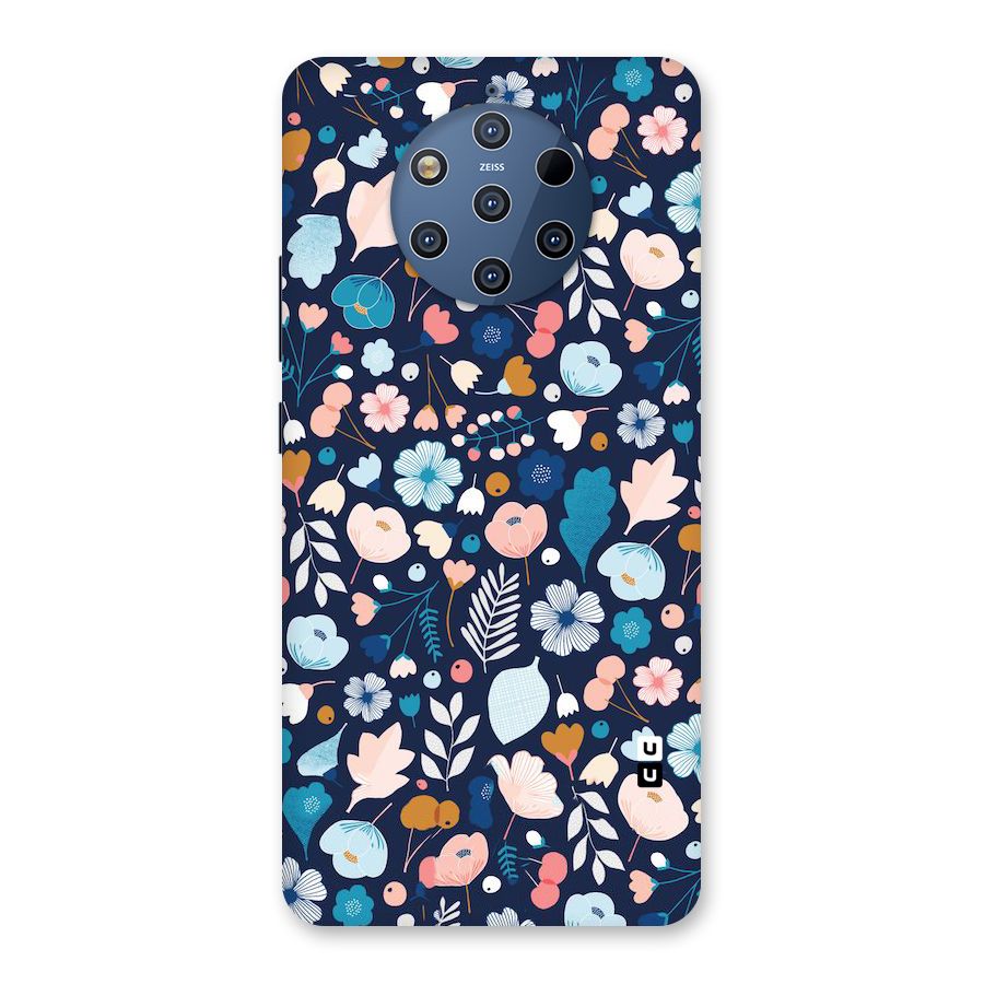 Blue Floral Back Case for Nokia 9 PureView