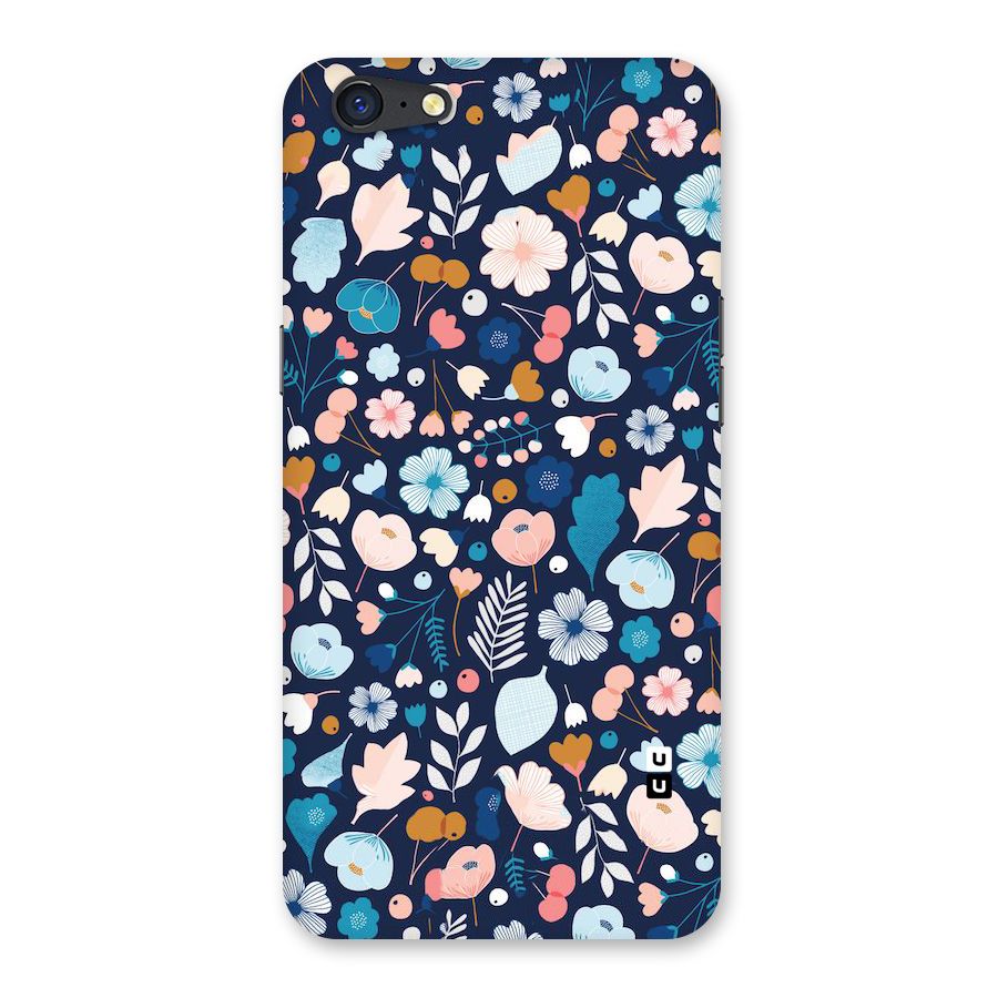 Blue Floral Back Case for Oppo A71