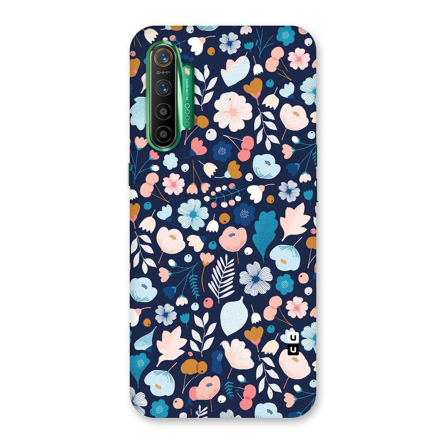Blue Floral Back Case for Realme X2