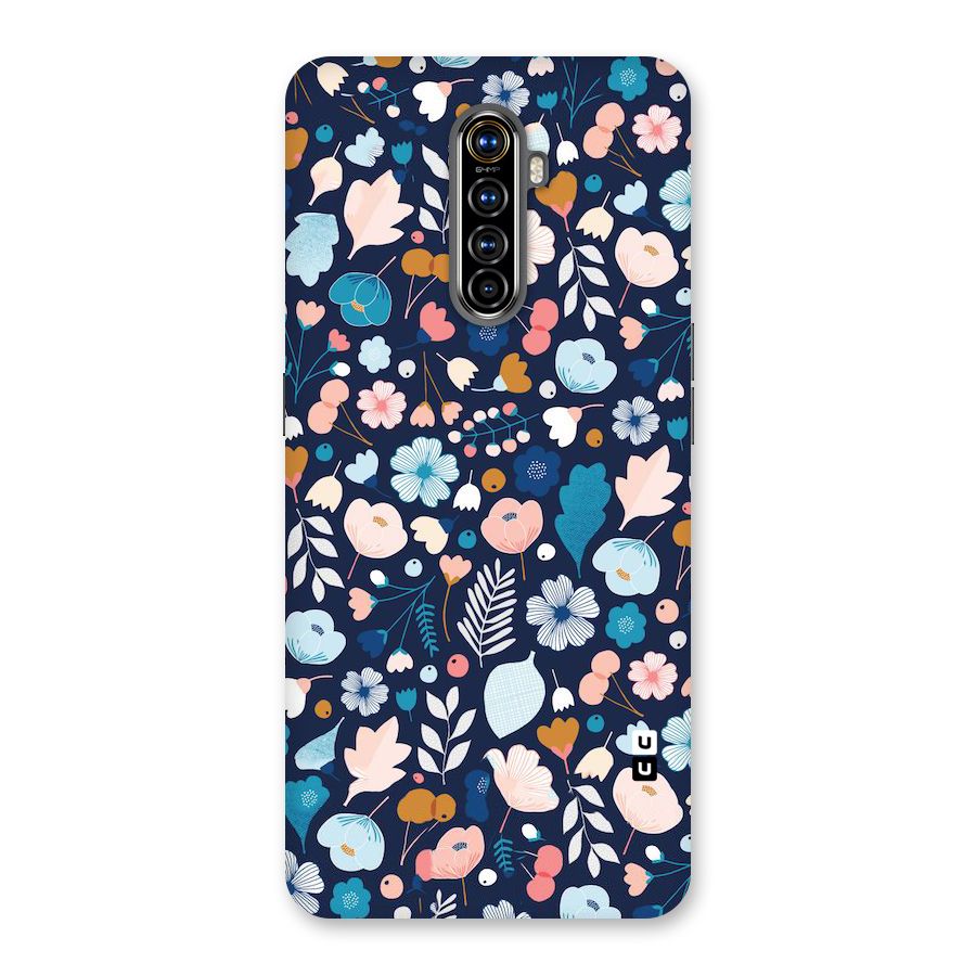 Blue Floral Back Case for Realme X2 Pro