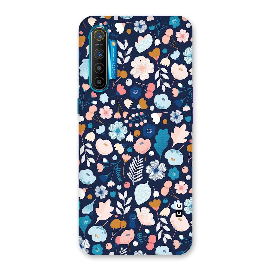 Blue Floral Back Case for Realme XT