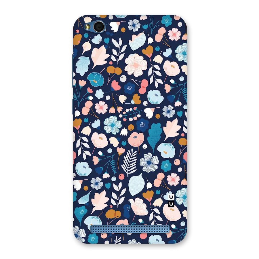 Blue Floral Back Case for Redmi 5A