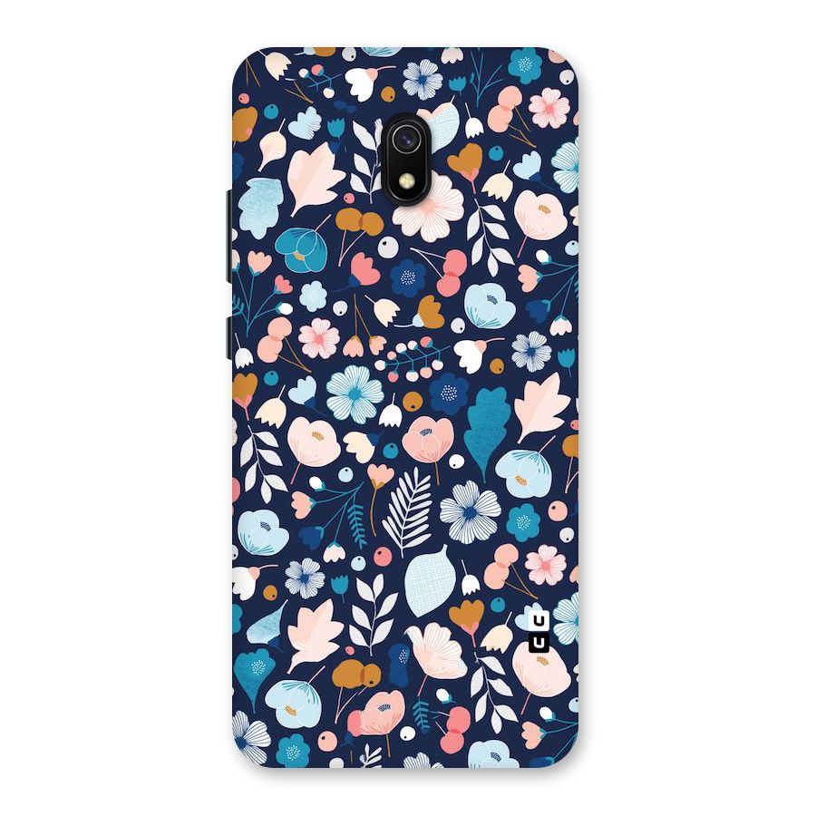 Blue Floral Back Case for Redmi 8A