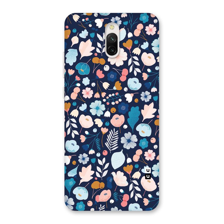 Blue Floral Back Case for Redmi 8A Dual